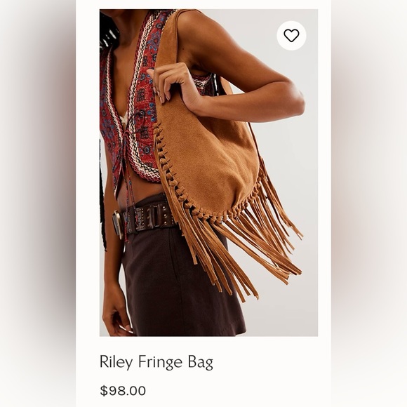 Free People Tan Suede Fringe Hobo Bag - Picture 10 of 16